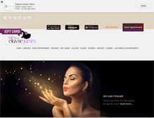 Tablet Screenshot of elaynejamessalon.com